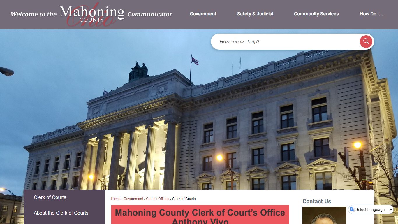 Clerk of Courts | Mahoning County, OH