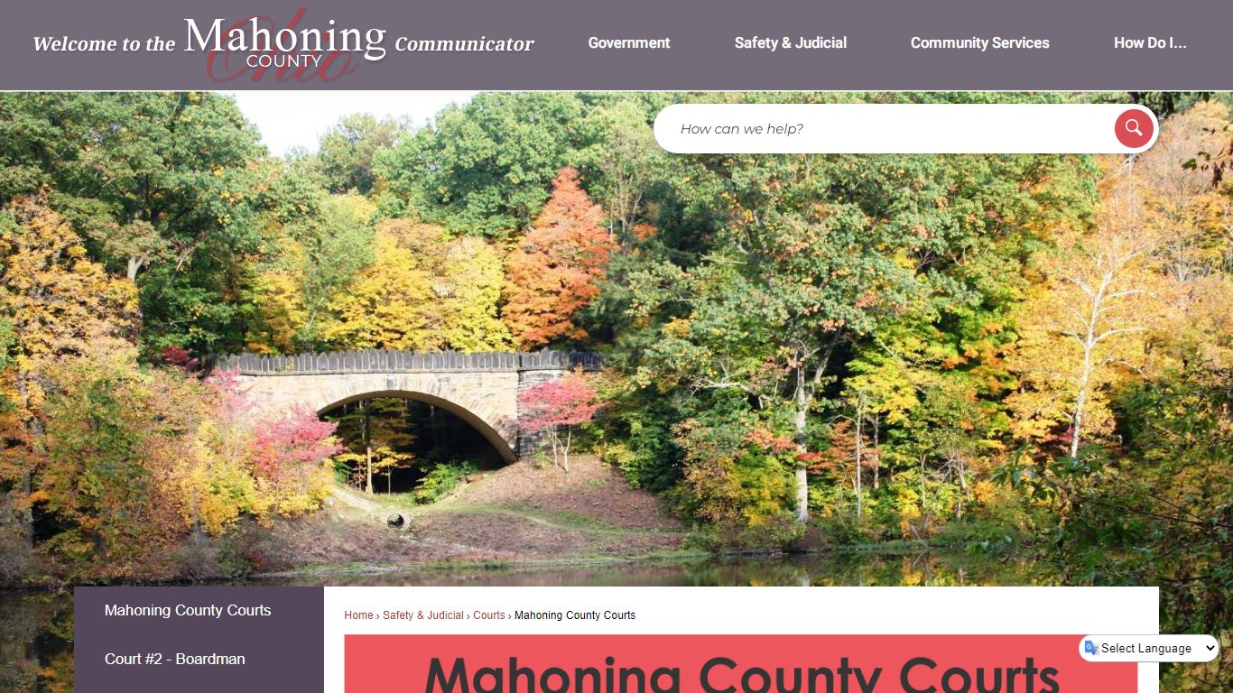Mahoning County Courts | Mahoning County, OH